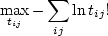 $\ln x! \approx x \ln x - x$