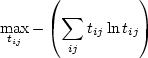 $\frac{\sum_{ij} t_{ij}d_{ij}}{\sum_{ij}
t_{ij}} = $