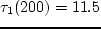 $\tau_2(320)= 11.9$