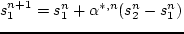 $s_1^{n+1}$