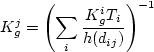 $h(d_{ij})$