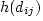 $d_{ij}^2$