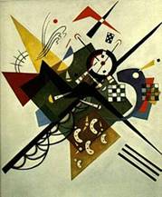 Abstract painting, with many colorful points