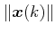 $ \left\Vert {\boldsymbol{x}(k)} \right\Vert$