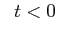 $\displaystyle \;\; t < 0$