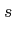 $\displaystyle s$