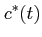 $\displaystyle c^{*}(t)$