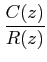 $\displaystyle \frac {C(z)}{R(z)}$