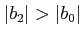 $ \vert b_2\vert>\vert b_0\vert$