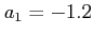$ a_{1}=-1.2$