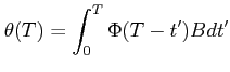 $ \displaystyle
\theta(T)=\int_{0}^{T} \Phi (T-t') B dt'$