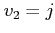$ v_2=j$