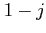 $ 1-j$