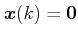 $ \boldsymbol{x}(k)=\boldsymbol{0}$