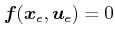 $ \boldsymbol{f}(\boldsymbol{x}_e, \boldsymbol{u}_e) = 0$