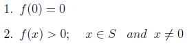 $ f(0)=0$