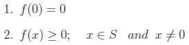 $ f(0)=0$
