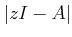 $ \vert zI-A\vert$