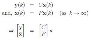 Thus the estimated state vector will be