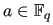 $ a \in \mathbb{F}_q$