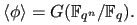 $ \langle\phi\rangle=G(\mathbb{F}_{q^n}/\mathbb{F}_q).$