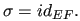 $ \sigma=id_{EF}.$