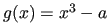 $ g(x)=x^3-a$