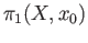 $ \pi_1(X, x_0)$