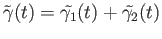 $ \tilde{\gamma}(t) = \tilde{\gamma_1}(t) + \tilde{\gamma_2}(t)$
