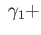 $\displaystyle \;{\gamma_1} +$