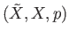 $ (\tilde{X}, X, p)$