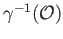 $ \gamma^{-1}(\cal O)$