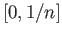$ [0, 1/n]$
