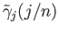 $\displaystyle {\tilde \gamma}_j(j/n)$