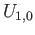 $ U_{1, 0}$