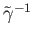$ {\tilde \gamma^{-1}}$
