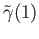 $ {\tilde \gamma}(1)$