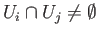 $ U_i\cap U_j\neq \emptyset$