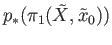 $ p_*(\pi_1({\tilde X}, {\tilde x}_0))$