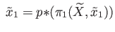 $ \;\tilde x_1 = p{*}(\pi_1(\widetilde X, \tilde x_1))$