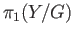 $ \pi_1(Y/G)$