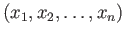 $ (x_1, x_2,\dots, x_n)$