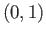 $ (0, 1)$