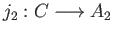 $ j_2:C\longrightarrow A_2$