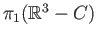 $ \pi_1(\mathbb{R}^3 - C)$