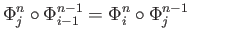$\displaystyle \Phi_j^{n}\circ \Phi_{i-1}^{n-1} = \Phi^n_{i} \circ \Phi_j^{n-1} \eqno(29.2)
$