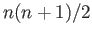 $ n(n+1)/2$