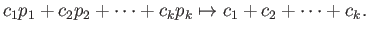$ \epsilon : S_0(X)\longrightarrow \mathbb{Z}$