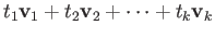 $ {\bf v}_1, {\bf v}_2, \dots, {\bf v}_k \in \mathbb{R}^n$