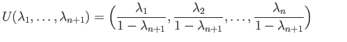 $ \lambda_1, \lambda_2, \dots ,\lambda_{n+1}$
